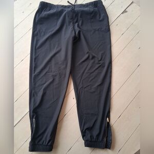 Albion Black Joggers with Gold Zippers